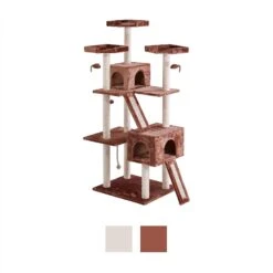 Frisco 72-in Large Base Faux Fur Cat Tree & Condo -Frisco 101809 PT5. AC SS1800 V1584453202