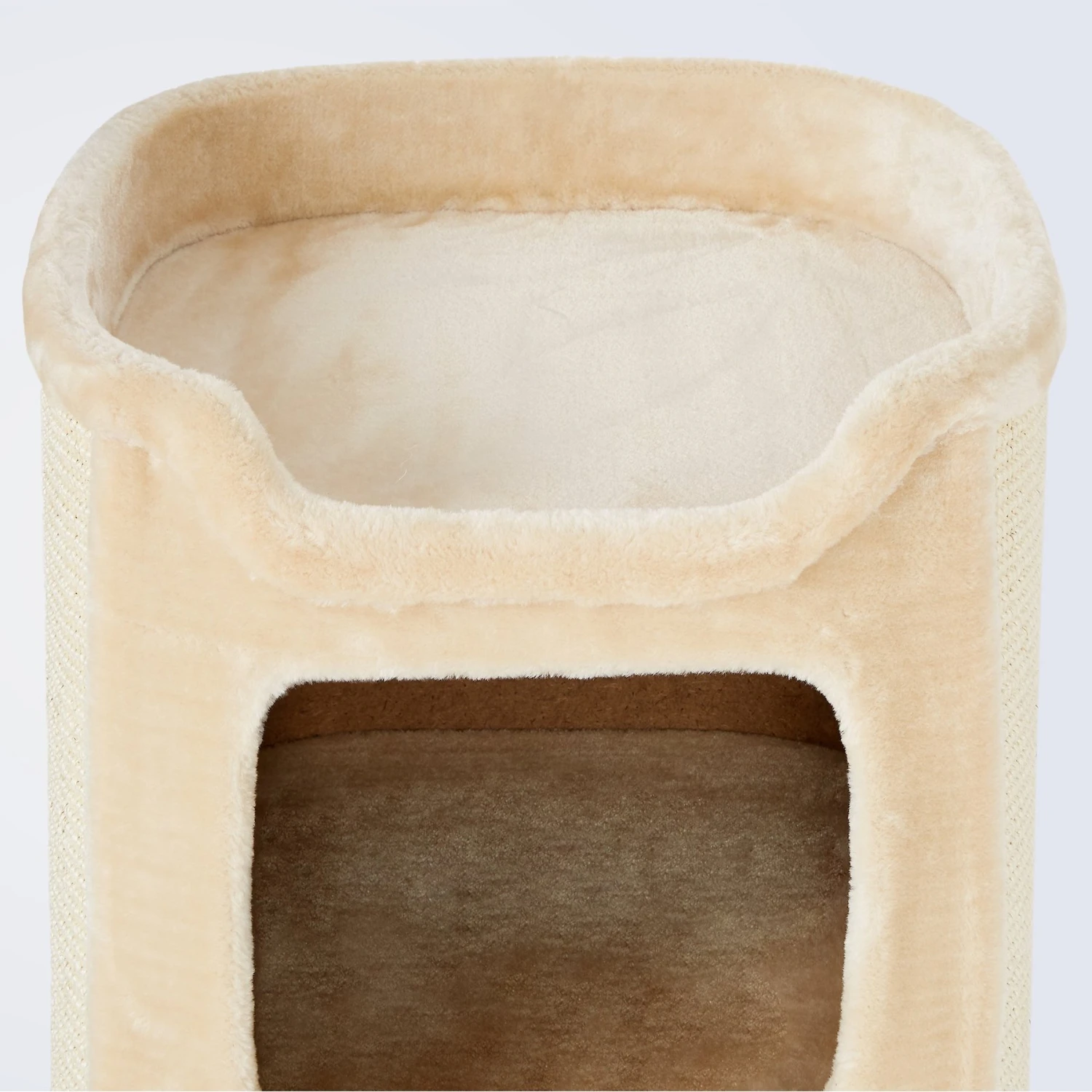 Frisco 24-in 2-Story Faux Fur Cat Condo 3 Frisco 24-in 2-Story Faux Fur Cat Condo - Image 3