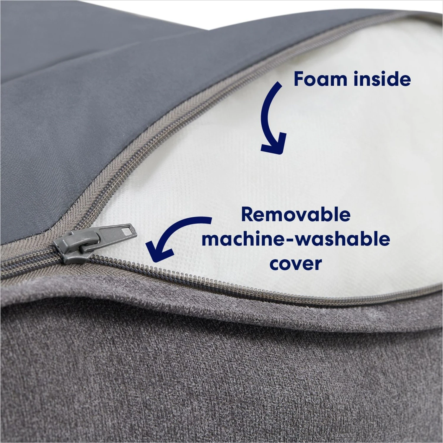 Frisco Plush Pillow Cat & Dog Bed W/ Removable Cover 3 Frisco Plush Pillow Cat & Dog Bed W/ Removable Cover - Image 3