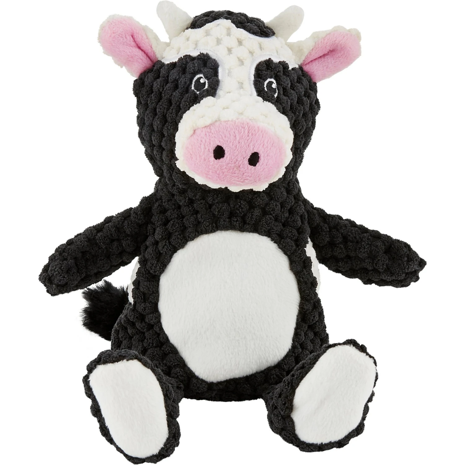 Frisco Cow Textured Plush Squeaky Dog Toy 1 Frisco Cow Textured Plush Squeaky Dog Toy