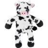 Frisco Cow Plush With Inside Rope Squeaky Dog Toy