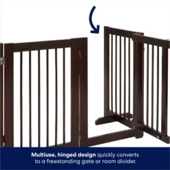 Frisco Deluxe Configurable 4-Panel Wood Dog Gate -Frisco 156793 PT3. AC SS1800 V1666119014