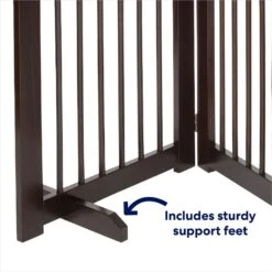 Frisco Deluxe Configurable 4-Panel Wood Dog Gate -Frisco 156793 PT6. AC SS1800 V1666119641