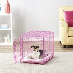 Frisco Fold & Carry Single Door Collapsible Wire Dog Crate, Pink 13 Frisco Fold & Carry Single Door Collapsible Wire Dog Crate, Pink -Frisco 160806 PT6. AC SS1800 V1561066044