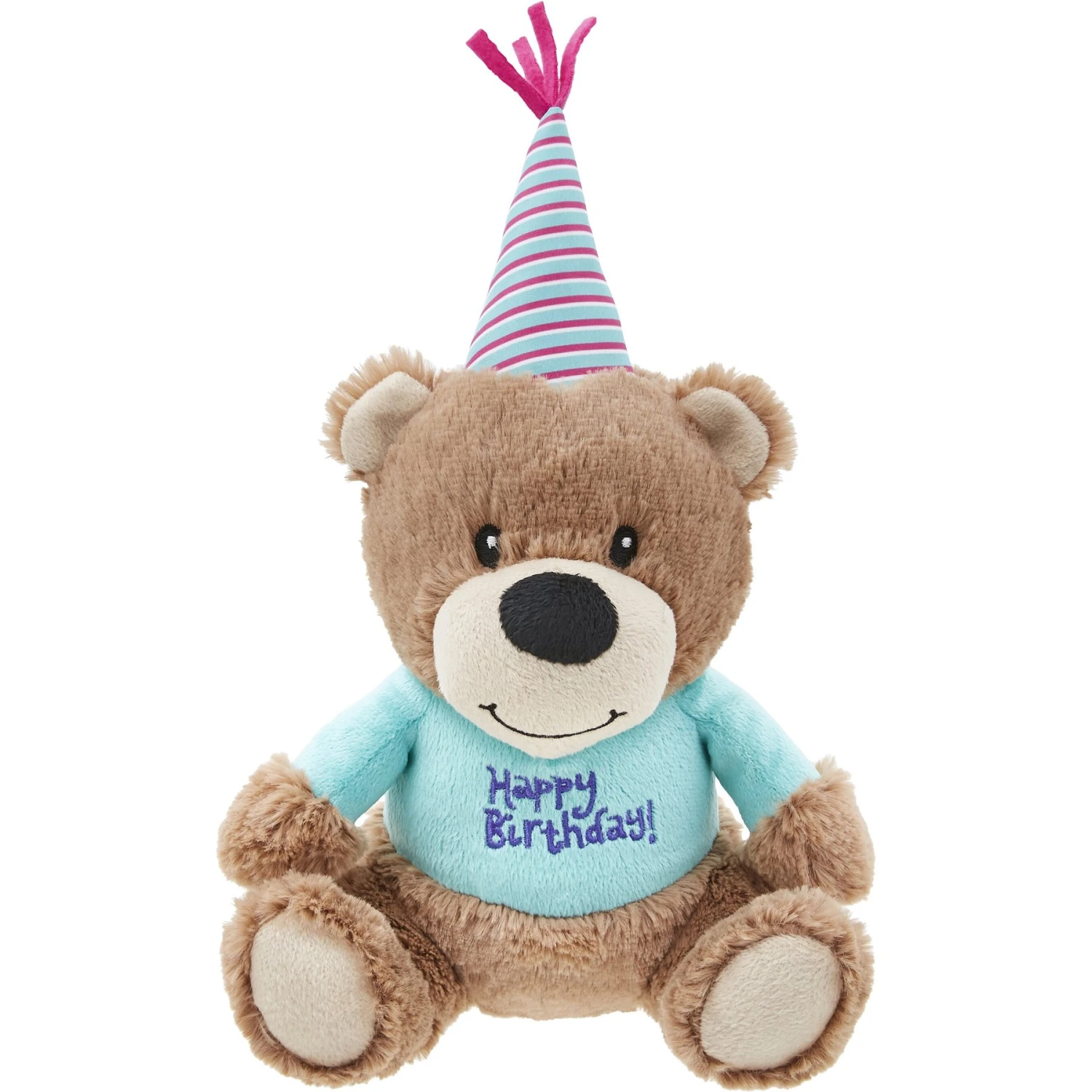 Frisco Birthday Bear Plush Squeaky Dog Toy 1 Frisco Birthday Bear Plush Squeaky Dog Toy