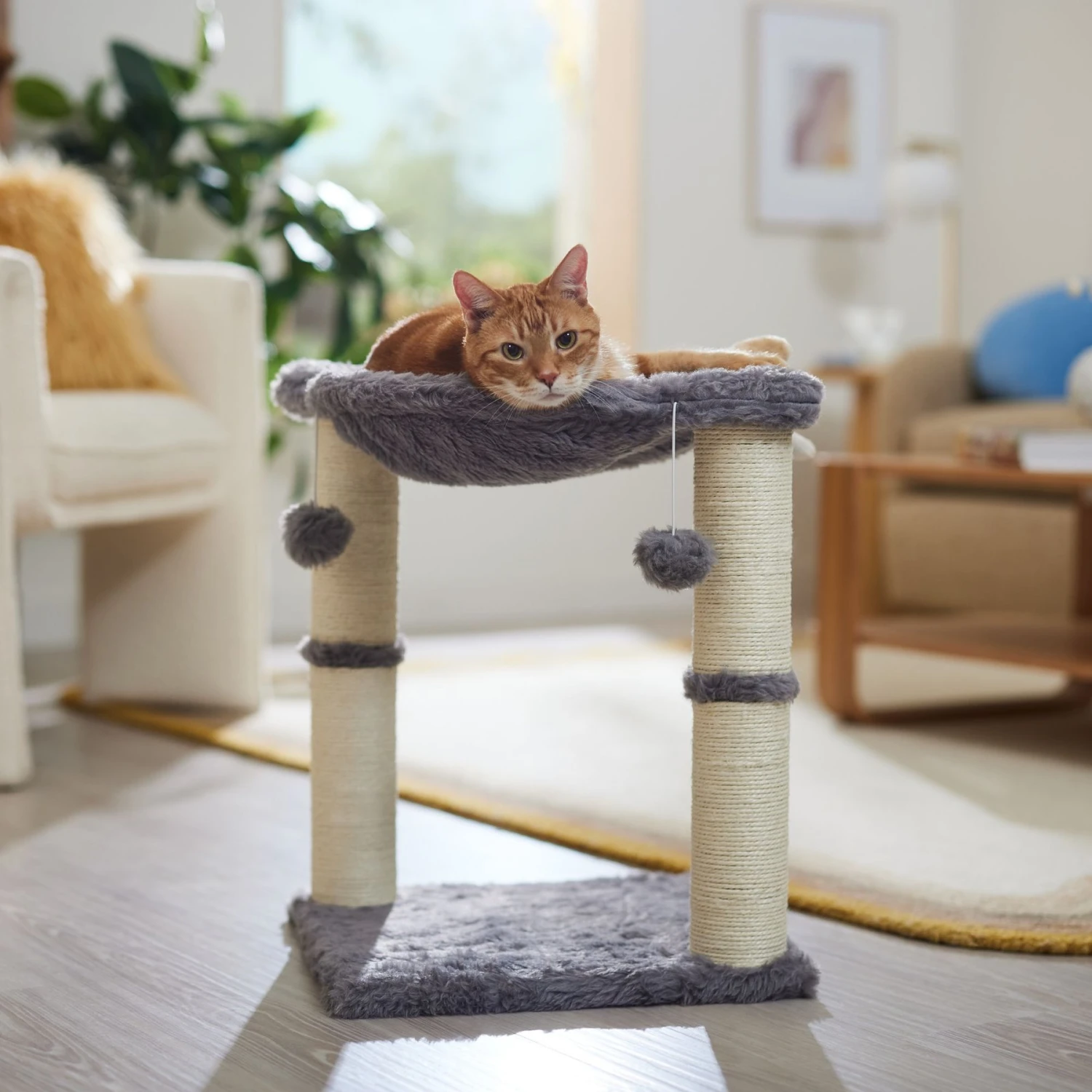 Frisco 20-in Faux Fur Cat Tree 1 Frisco 20-in Faux Fur Cat Tree