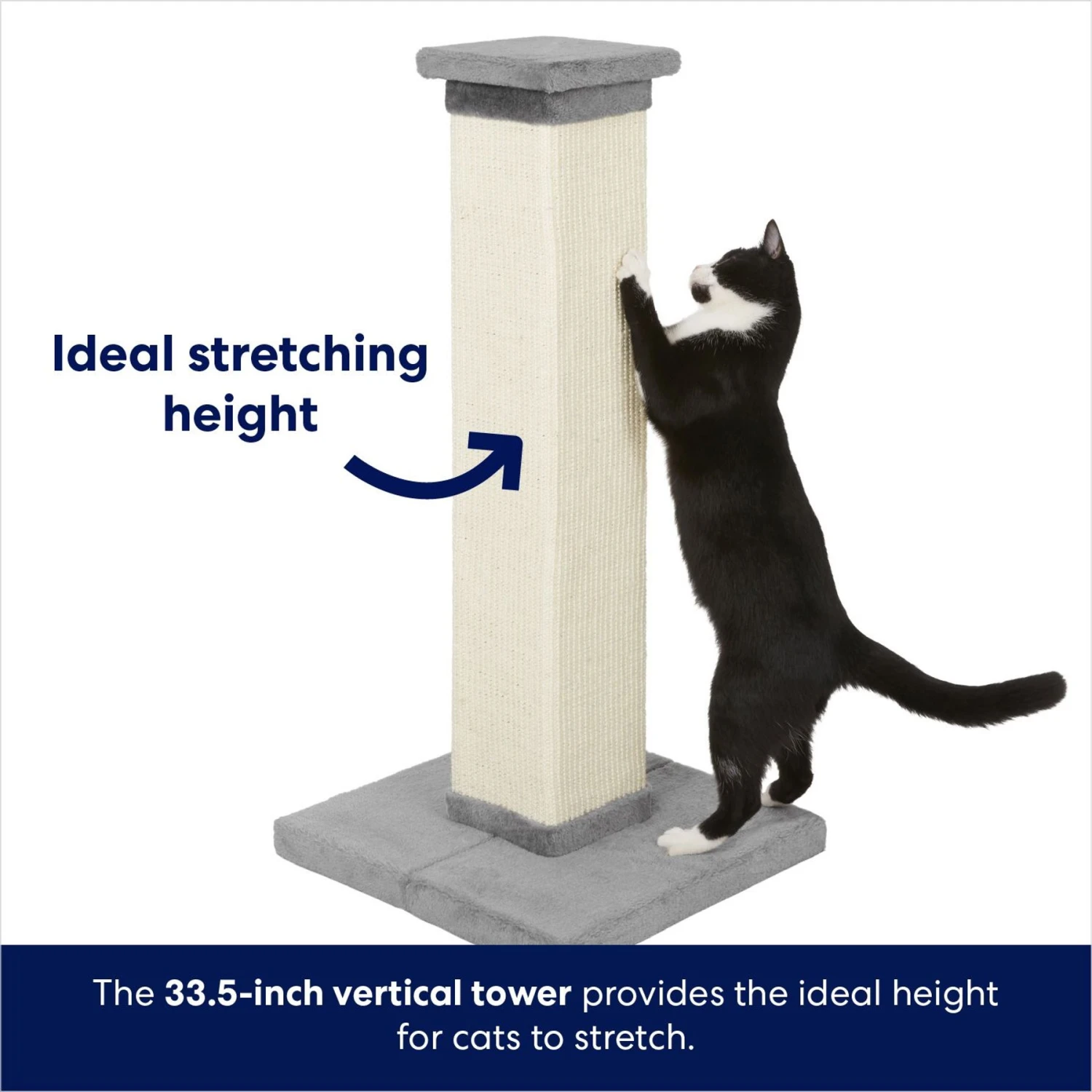 Frisco 33.5-in Sisal Cat Scratching Post 3 Frisco 33.5-in Sisal Cat Scratching Post - Image 3