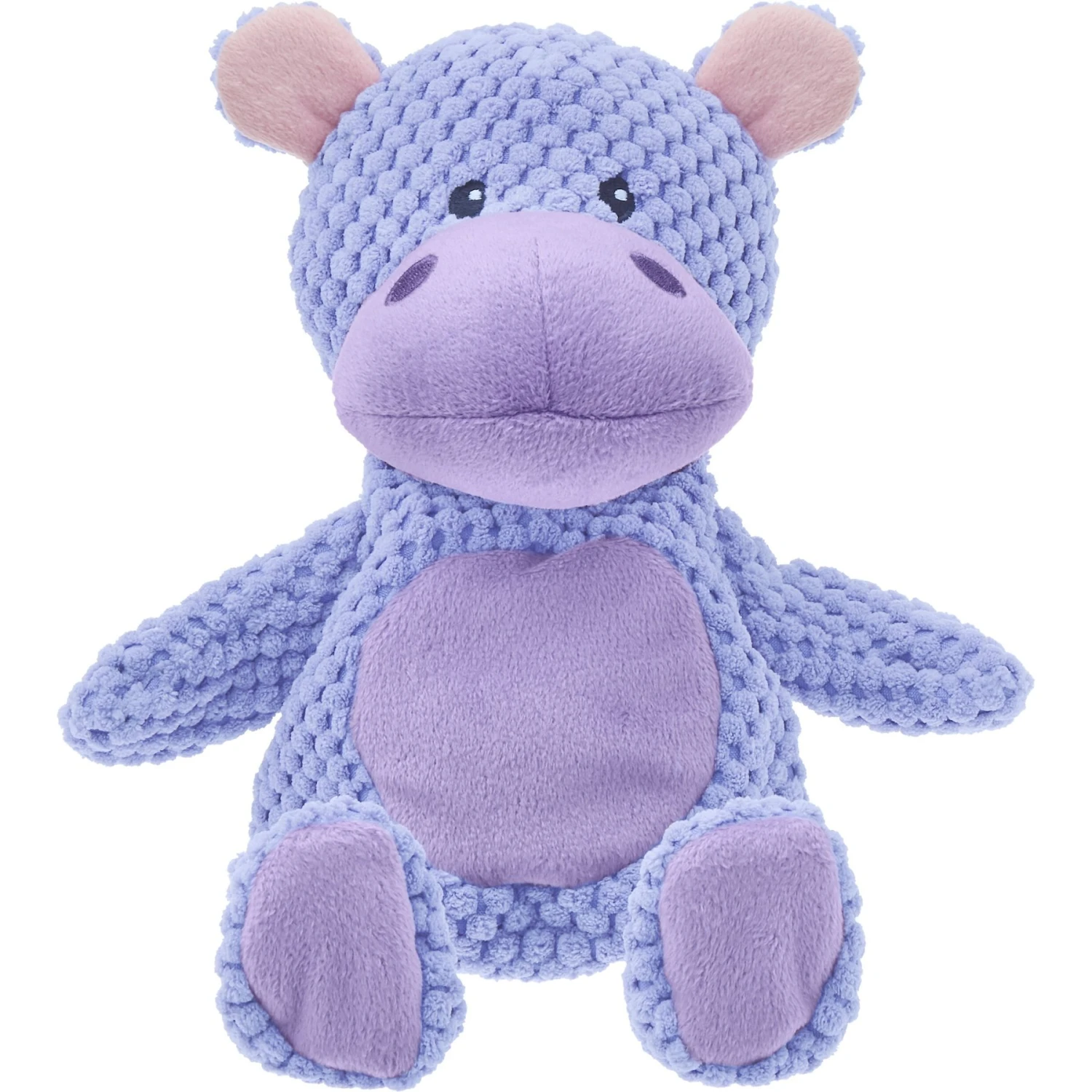 Frisco Hippo Textured Plush Squeaky Dog Toy 1 Frisco Hippo Textured Plush Squeaky Dog Toy