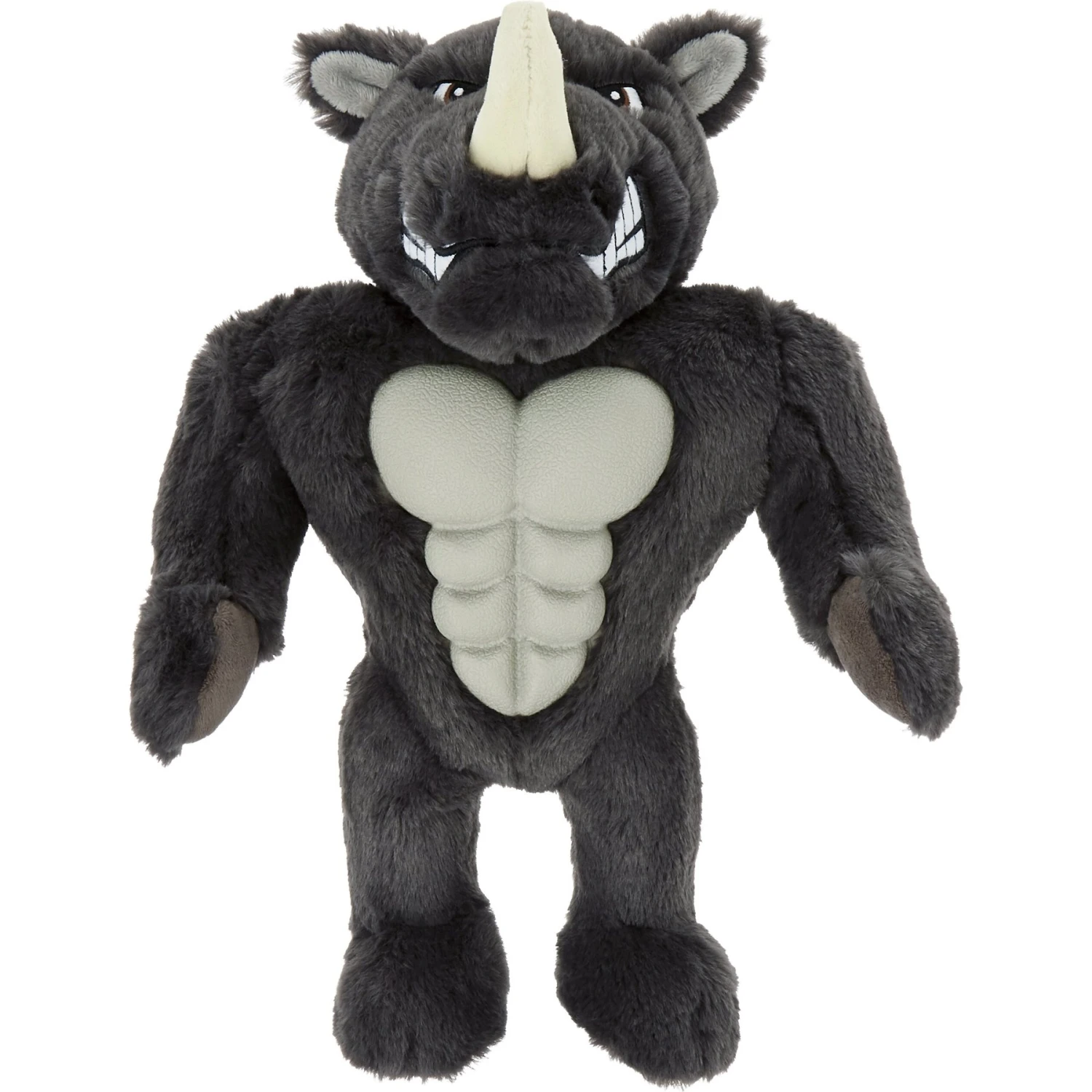 Frisco Rhino Muscle Plush Squeaky Dog Toy 1 Frisco Rhino Muscle Plush Squeaky Dog Toy