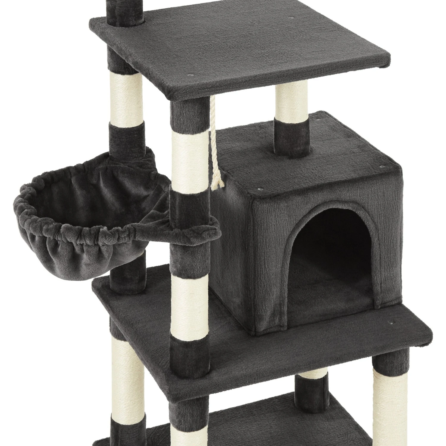Frisco 59-in Faux Fur Cat Tree & Condo 5 Frisco 59-in Faux Fur Cat Tree & Condo - Image 5