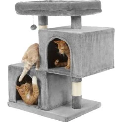Frisco 33-in Faux Fur Cat Tree & Condo -Frisco 180389 PT4. AC SS1800 V1584453144