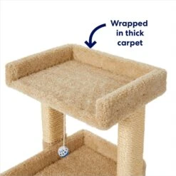 Frisco 32-in Real Carpet Wooden Cat Tree With Toy 7 Frisco 32-in Real Carpet Wooden Cat Tree With Toy -Frisco 208920 PT2. AC SS1800 V1667228691