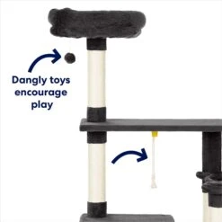 Frisco 66-in Cat Tree With Bed, Condo, Lounge Basket & Top Perch -Frisco 214381 PT3. AC SS1800 V1667228511