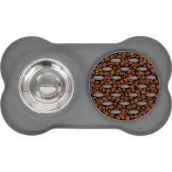 Frisco Silicone Slow Feeder Mat With Stainless Steel Bowl 11 Frisco Silicone Slow Feeder Mat With Stainless Steel Bowl -Frisco 215983 PT4. AC SS1800 V1591020085
