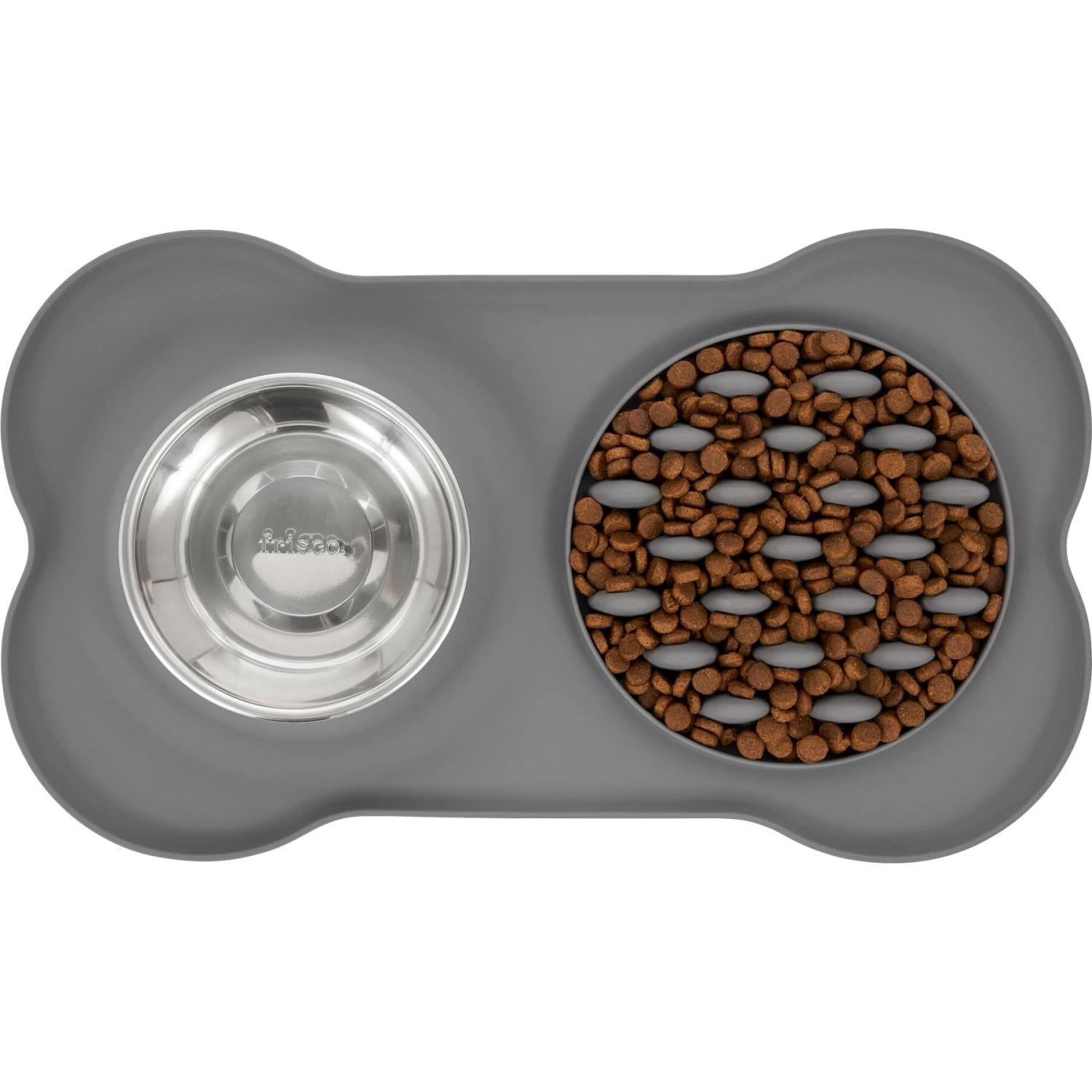 Frisco Silicone Slow Feeder Mat With Stainless Steel Bowl 5 Frisco Silicone Slow Feeder Mat With Stainless Steel Bowl - Image 5