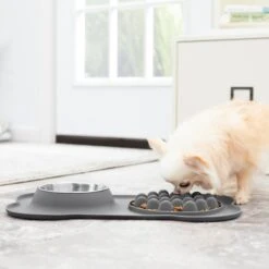 Frisco Silicone Slow Feeder Mat With Stainless Steel Bowl 13 Frisco Silicone Slow Feeder Mat With Stainless Steel Bowl -Frisco 215983 PT6. AC SS1800 V1605666801