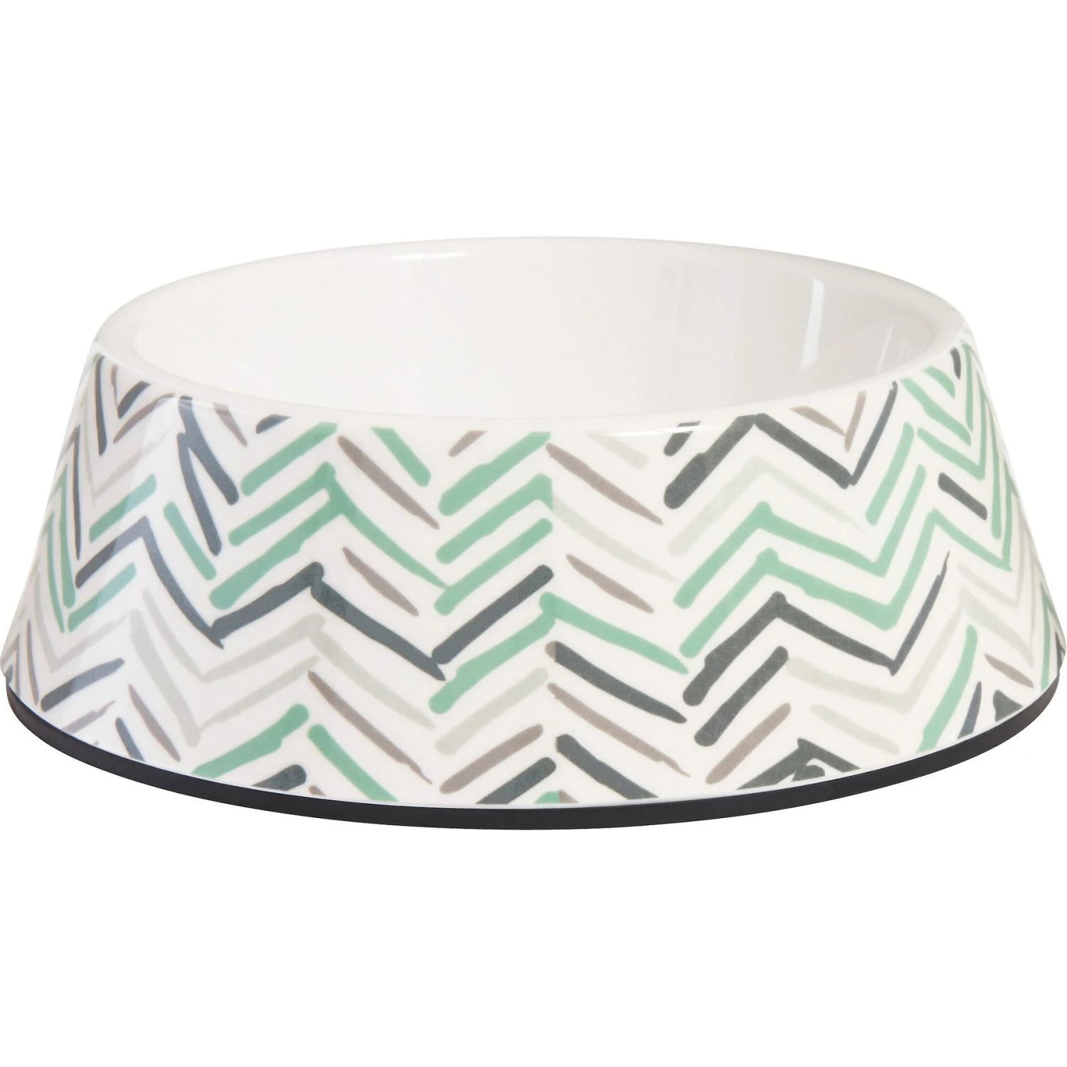 Frisco Chevron Brushed Melamine Bowl 1 Frisco Chevron Brushed Melamine Bowl
