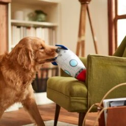 Frisco Ballistic Nylon Plush Squeaky Rocket Ship Dog Toy -Frisco 233581 PT3. AC SS1800 V1600973767