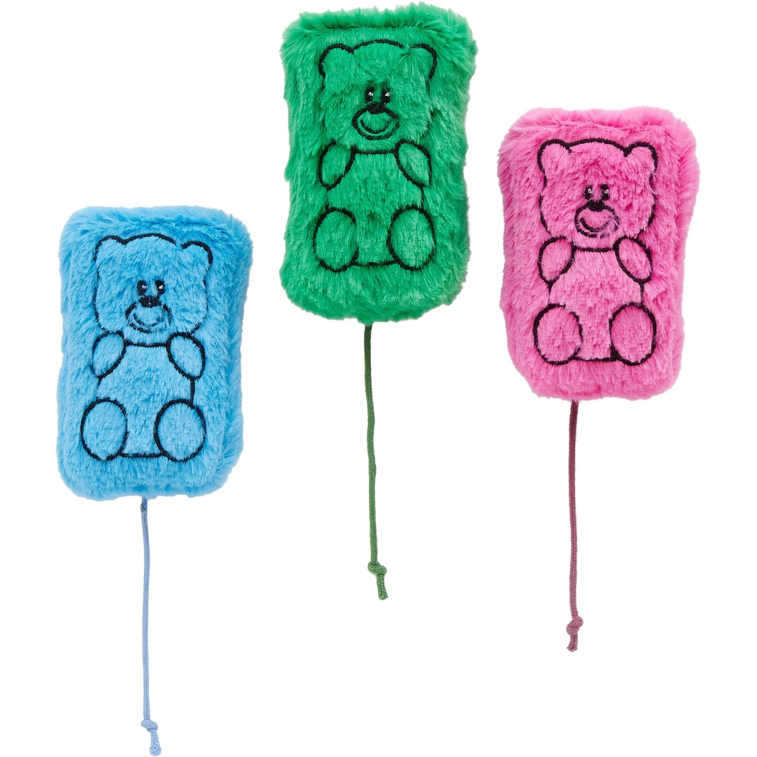 Frisco Zoomies & Chill Gummy Bear Plush Cat Toy With Catnip 1 Frisco Zoomies & Chill Gummy Bear Plush Cat Toy With Catnip