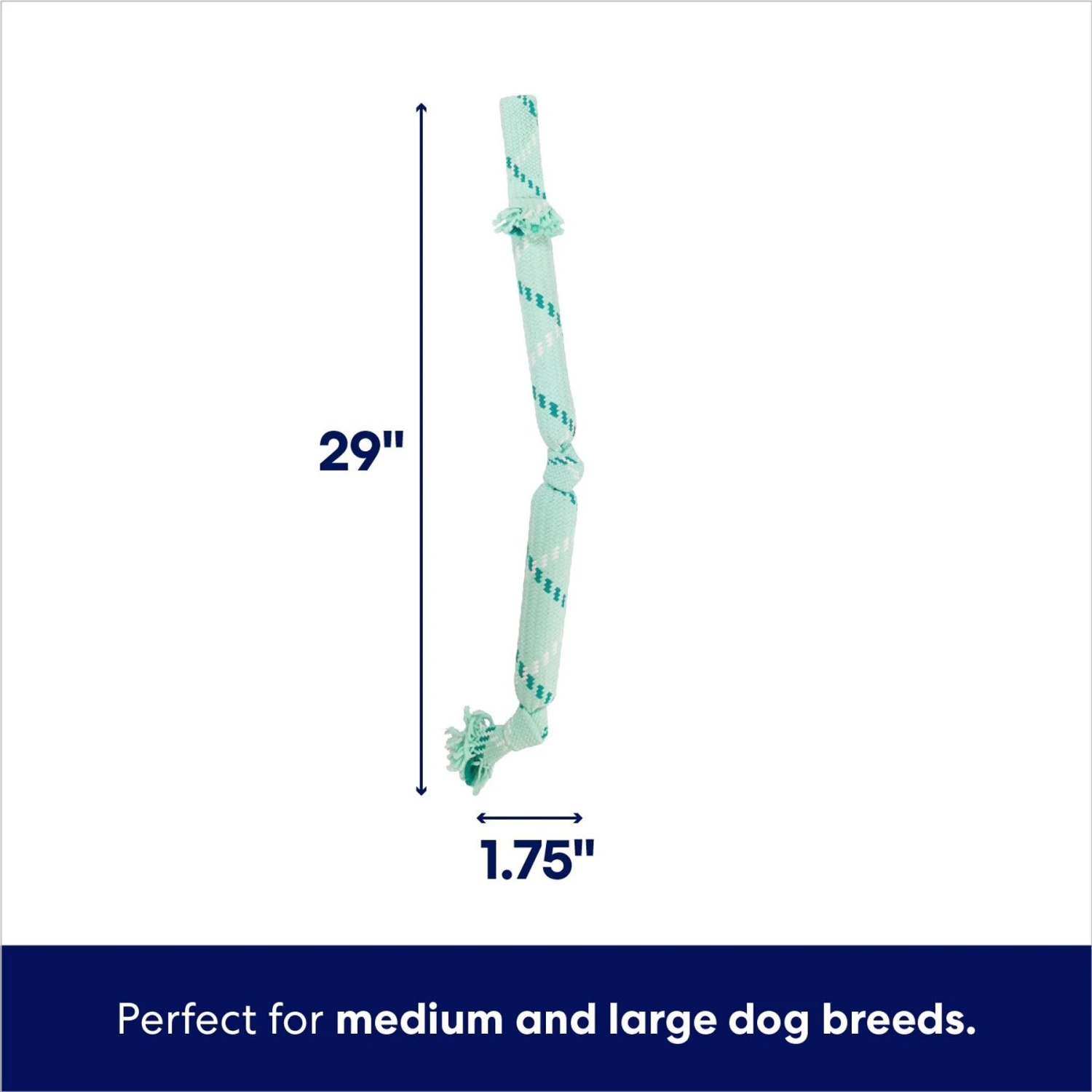 Frisco Double Fun Rope Crinkle Fetch Dog Toy 2 Frisco Double Fun Rope Crinkle Fetch Dog Toy - Image 2
