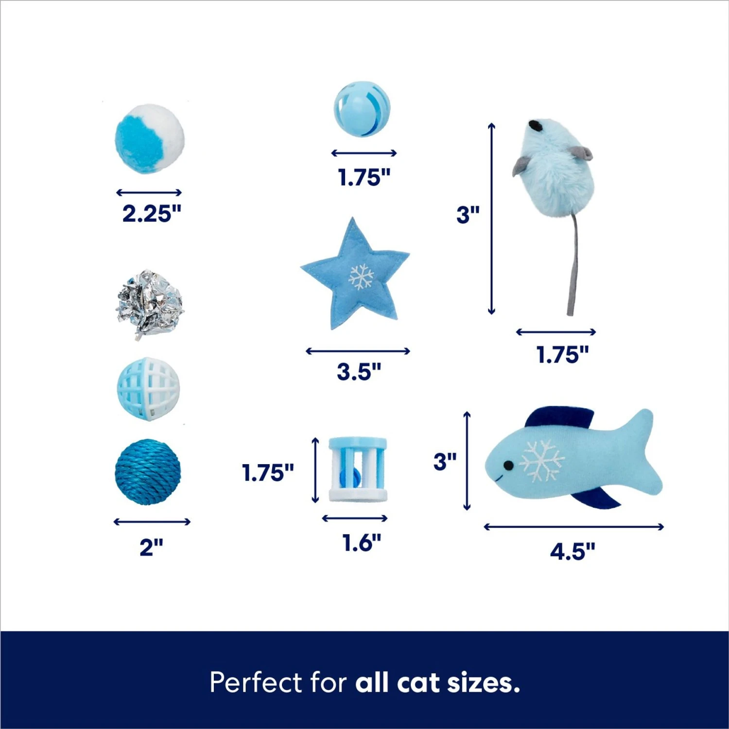 Frisco Holiday Stocking Variety Pack Cat Toy With Catnip, 25 Count 3 Frisco Holiday Stocking Variety Pack Cat Toy With Catnip, 25 Count - Image 3