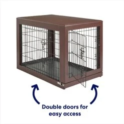 Frisco Double Door Furniture Style Dog Crate, Brown 7 Frisco Double Door Furniture Style Dog Crate, Brown -Frisco 253033 PT3. AC SS1800 V1617644270