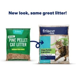 Fresh Step Products Fresh Scent Cat Litter Deodorizing Crystals & Frisco Pine Pellet Unscented Non-Clumping Wood Cat Litter -Frisco 255591 PT6. AC SS1800 V1660253956
