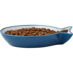 Frisco Fish Shaped Non-skid Ceramic Cat Dish 11 Frisco Fish Shaped Non-skid Ceramic Cat Dish -Frisco 256109 PT4. AC SS1800 V1617196291