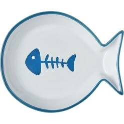 Frisco Fish Shaped Non-skid Ceramic Cat Dish 12 Frisco Fish Shaped Non-skid Ceramic Cat Dish -Frisco 256109 PT5. AC SS1800 V1617196903