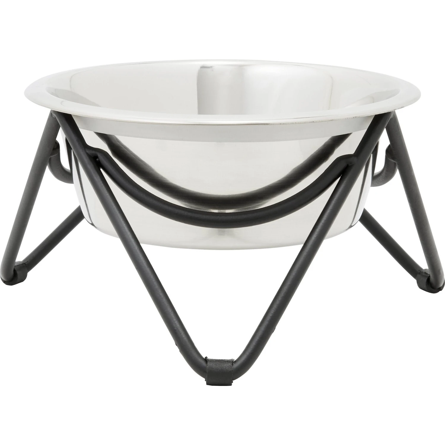 Frisco Triangle Iron Non-Skid Elevated Dog & Cat Bowl 1 Frisco Triangle Iron Non-Skid Elevated Dog & Cat Bowl