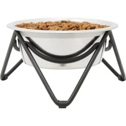 Frisco Triangle Iron Non-Skid Elevated Dog & Cat Bowl 10 Frisco Triangle Iron Non-Skid Elevated Dog & Cat Bowl -Frisco 257155 PT2. AC SS1800 V1615312981