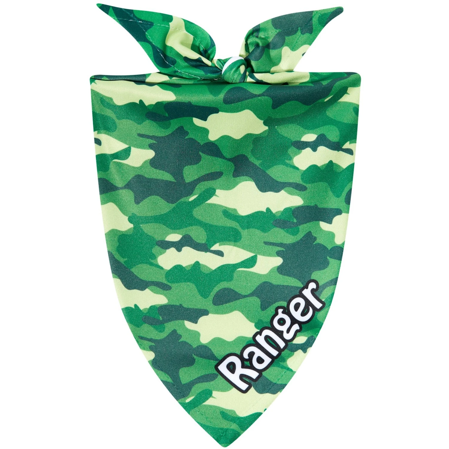 Frisco Green Camo Personalized Dog & Cat Bandana 1 Frisco Green Camo Personalized Dog & Cat Bandana