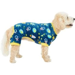 Frisco Dog & Cat Cozy Plush Fleece PJs, Outer Space -Frisco 268477 PT2. AC SS1800 V1637680619