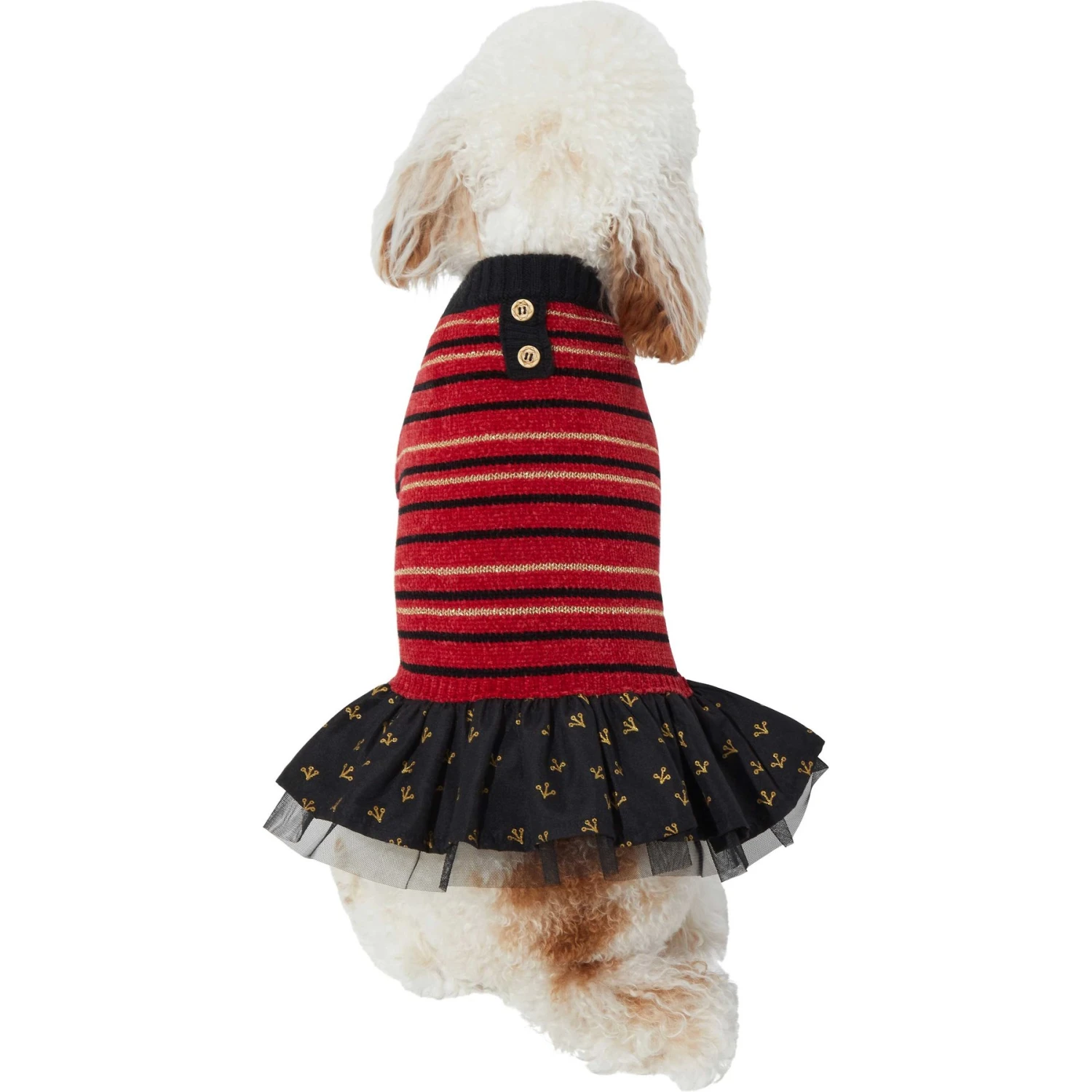 Frisco Chenille Knit Striped Dog & Cat Dress 3 Frisco Chenille Knit Striped Dog & Cat Dress - Image 3
