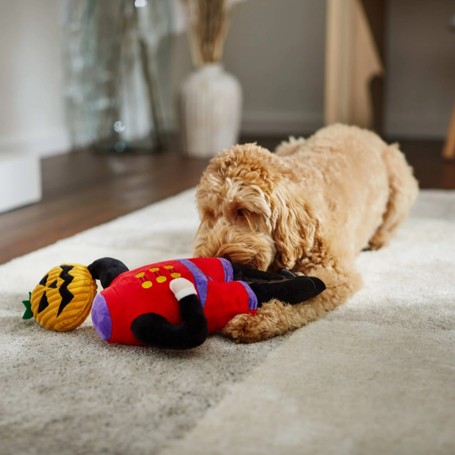 Frisco Halloween Headless Rider Plush Squeaky Dog Toy 3 Frisco Halloween Headless Rider Plush Squeaky Dog Toy - Image 3