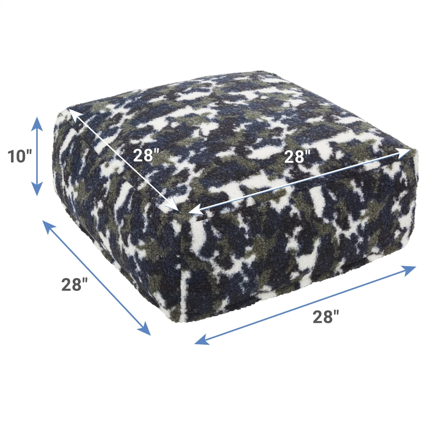 Frisco Sherpa Cube Pillow Cat & Dog Bed, Camo 2 Frisco Sherpa Cube Pillow Cat & Dog Bed, Camo - Image 2