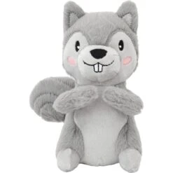 Frisco Camping Squirrel Plush Squeaky Dog Toy