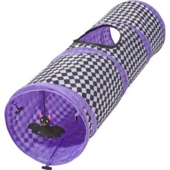 Frisco Halloween Checkered Foldable Play Tunnel Cat Toy With Catnip -Frisco 271304 PT2. AC SS1800 V1690571954