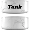Frisco Personalized White Marble Dog Bowl