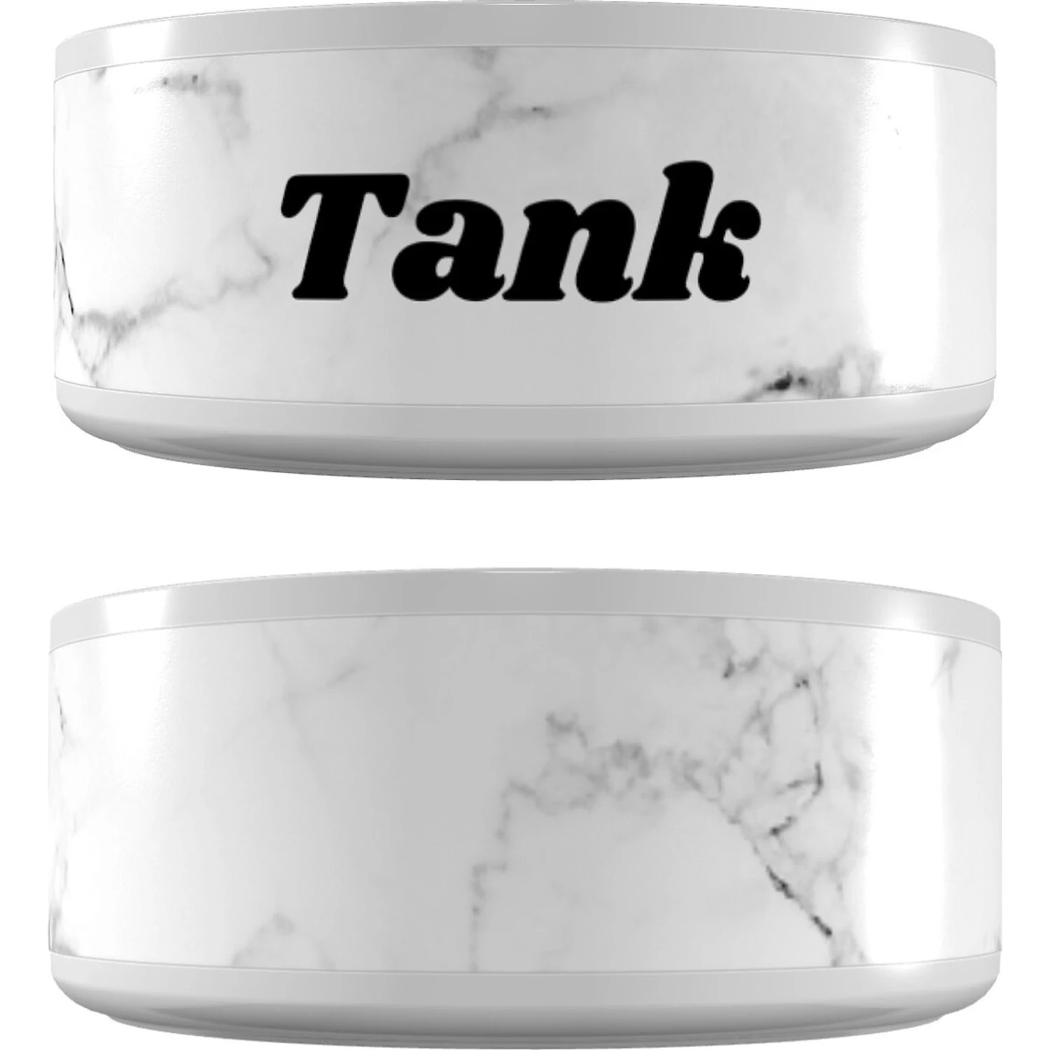 Frisco Personalized White Marble Dog Bowl 1 Frisco Personalized White Marble Dog Bowl