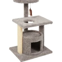 Frisco 37-in Real Carpet Cat Tree With Condo, Grey 7 Frisco 37-in Real Carpet Cat Tree With Condo, Grey -Frisco 282755 PT4. AC SS1800 V1621949342