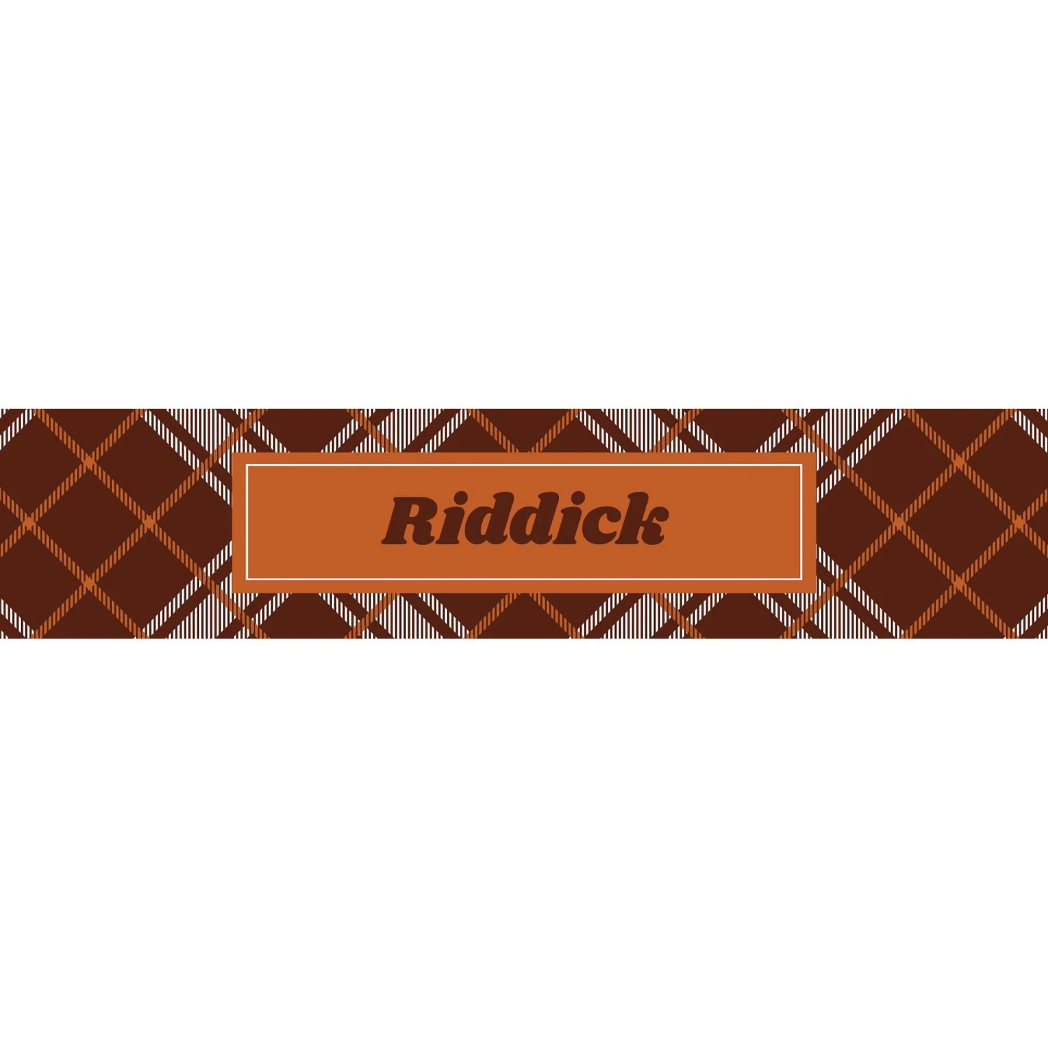 Frisco Personalized Plaid Ceramic Dog Bowl 3 Frisco Personalized Plaid Ceramic Dog Bowl - Image 3