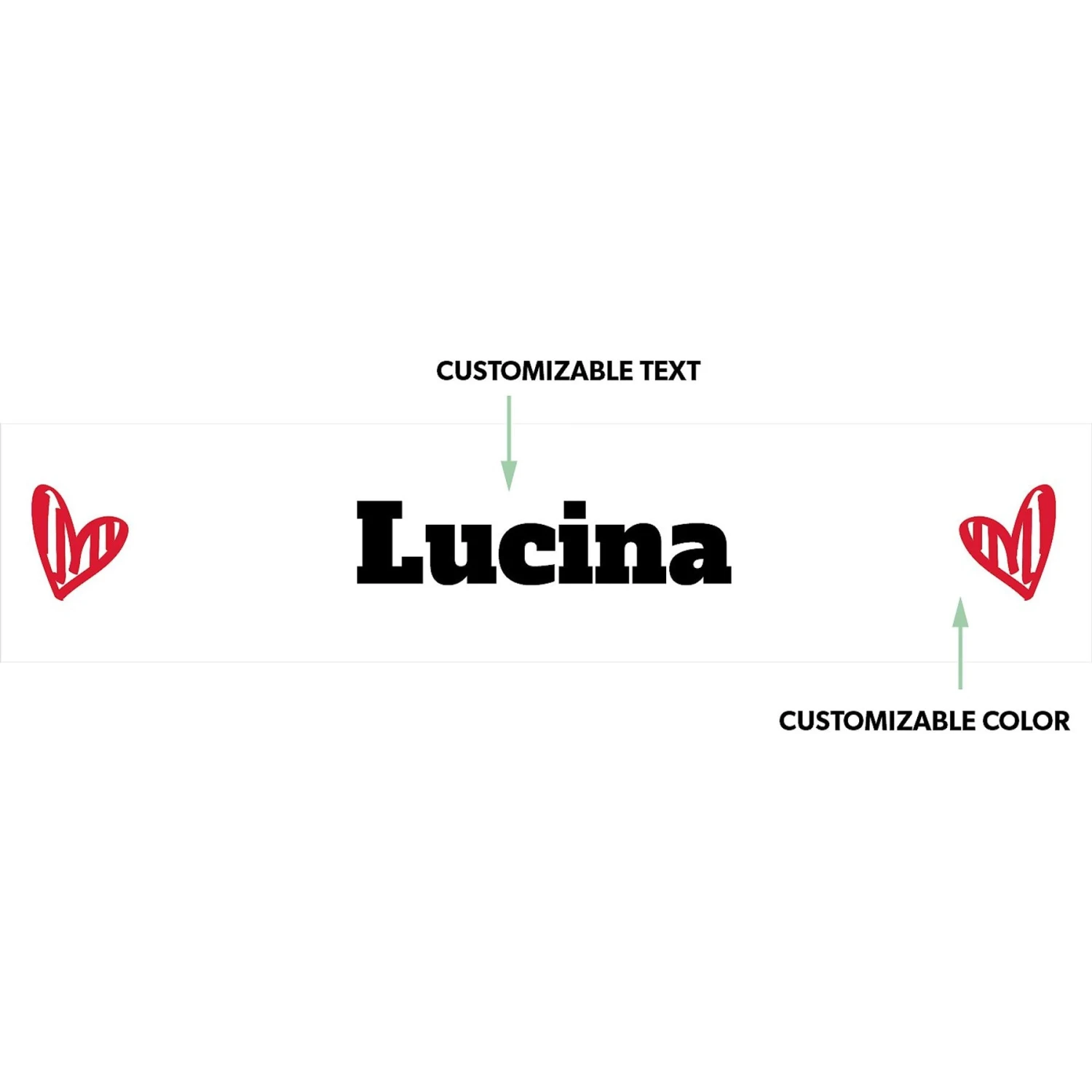 Frisco Personalized Two Hearts Ceramic Dog Bowl 2 Frisco Personalized Two Hearts Ceramic Dog Bowl - Image 2