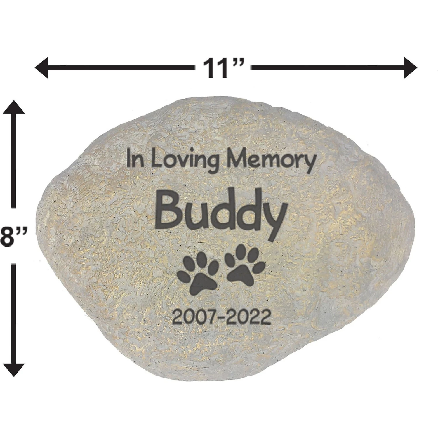 Frisco "In Loving Memory" Personalized Dog & Cat Memorial Garden Stone 2 Frisco "In Loving Memory" Personalized Dog & Cat Memorial Garden Stone - Image 2