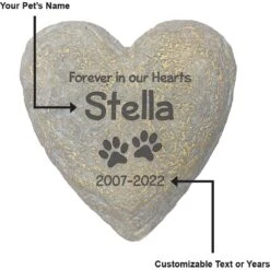 Frisco "Forever In Our Hearts" Personalized Dog & Cat Memorial Garden Stone 8 Frisco "Forever In Our Hearts" Personalized Dog & Cat Memorial Garden Stone -Frisco 287029 PT3. AC SS1800 V1645642036