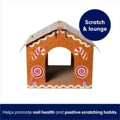 Frisco Holiday Gingerbread House Cardboard Cat House Cat Toy 8 Frisco Holiday Gingerbread House Cardboard Cat House Cat Toy -Frisco 287289 PT2. AC SS1800 V1695044346
