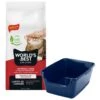 Frisco High Sided Cat Litter Box, Extra Large & World's Best Multi-Cat Unscented Clumping Corn Cat Litter