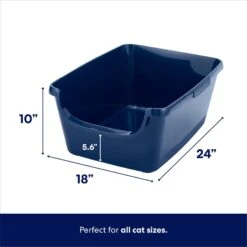 Frisco High Sided Cat Litter Box, Extra Large & World's Best Multi-Cat Unscented Clumping Corn Cat Litter -Frisco 293046 PT2. AC SS1800 V1619998947