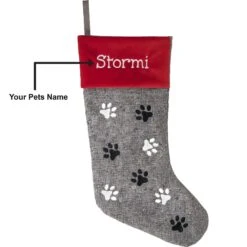 Frisco Paw Print Personalized Dog & Cat Stocking -Frisco 295071 PT3. AC SS1800 V1636645297