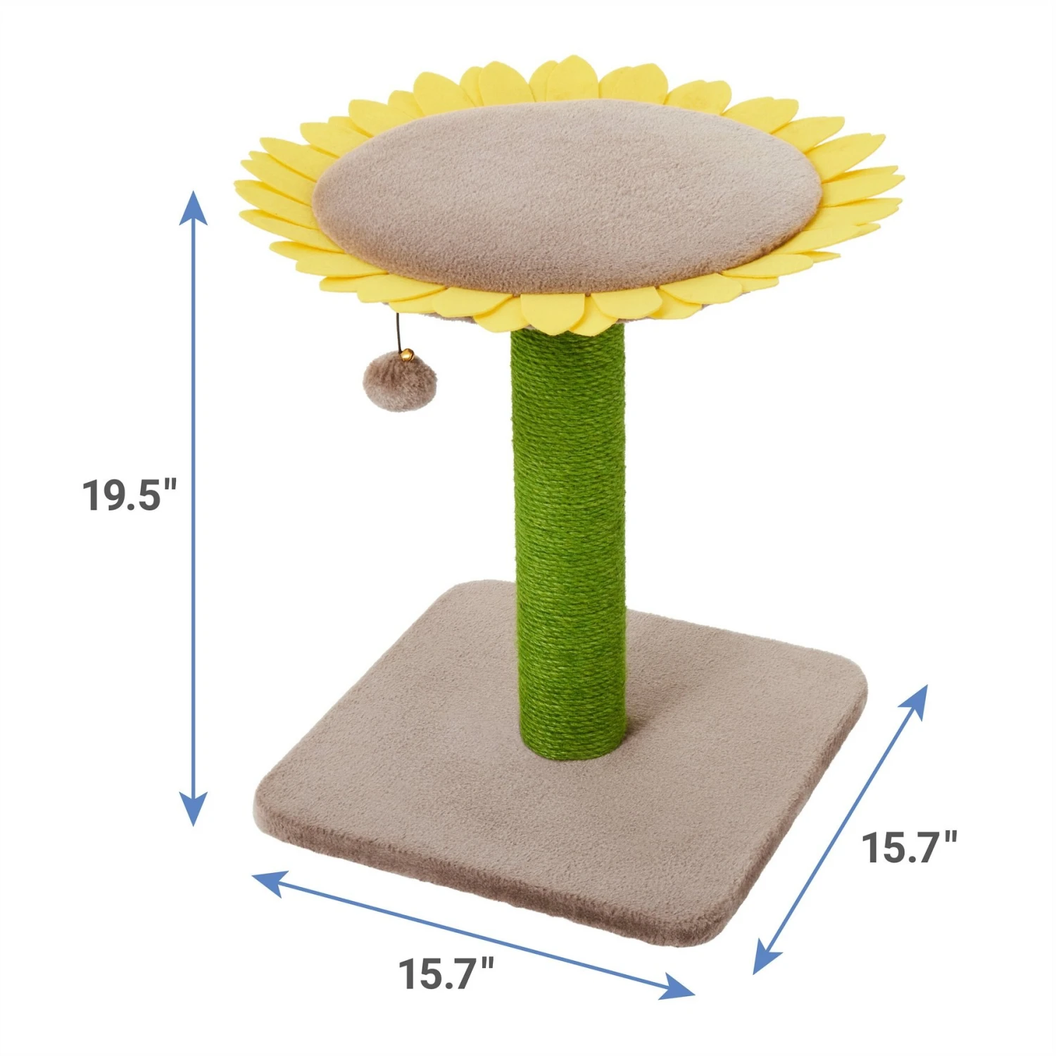 Frisco Sunflower Cat Scratching Post, Single Post 2 Frisco Sunflower Cat Scratching Post, Single Post - Image 2